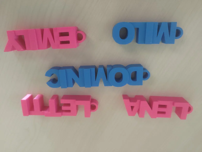 Móc khóa tên in 3D cá nhân hóa - Độc đáo và ý nghĩa - Image 1