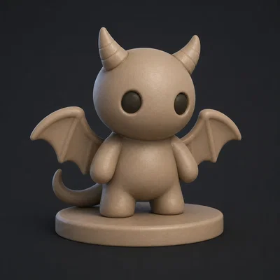 Mô hình Jersey Devil Chibi - File in 3D trang trí độc đáo