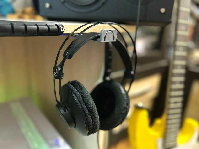 Móc Treo Tai Nghe Ergonomic Dưới Bàn Dạng Kéo Trượt - Image 1