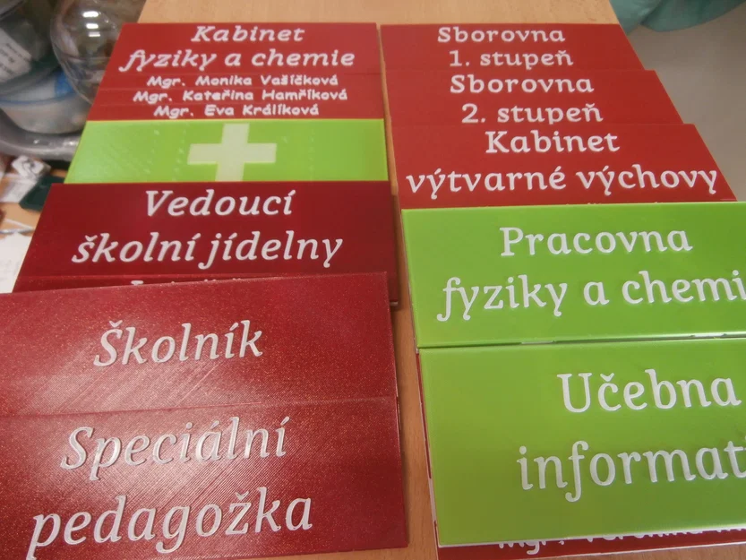 Nhãn lớp học, phòng học (Popisky tříd, místností) - Image 2