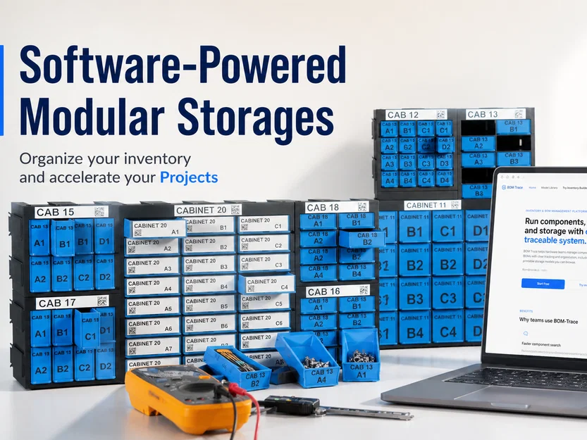 Hệ Tủ Lưu Trữ Modular BOM-Trace (Modular Storage Cabinet System) - Image 1
