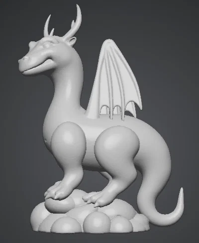 Mô hình Fantasy Dragon 3D - Thiết kế rồng đáng yêu để bàn - Image 2
