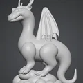 Mô hình Fantasy Dragon 3D - Thiết kế rồng đáng yêu để bàn - Thumbnail 2