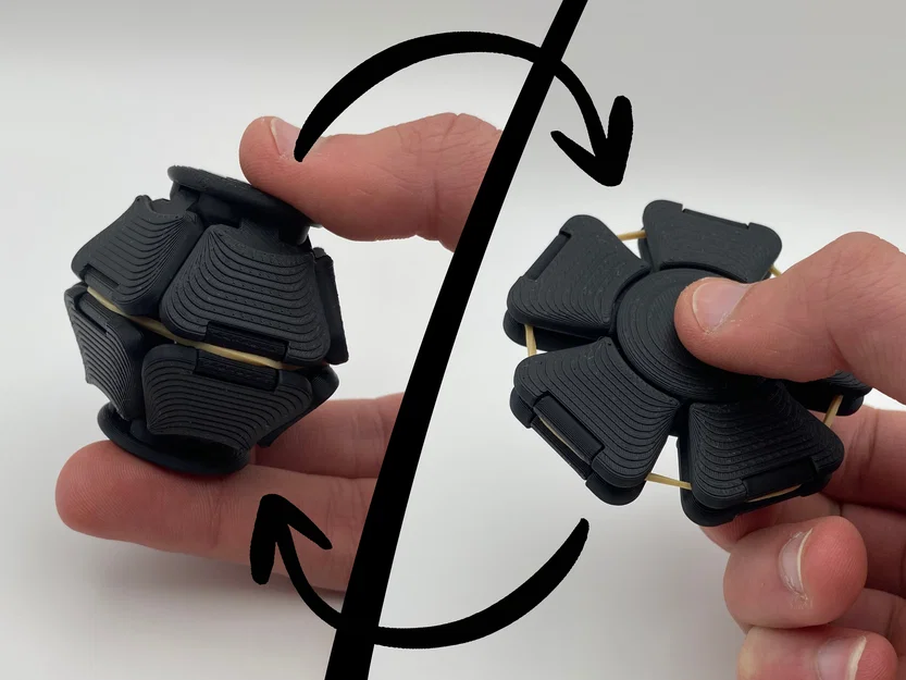Fidget Squeezer – Đồ chơi bóp nặn fidget in 3D - Image 1
