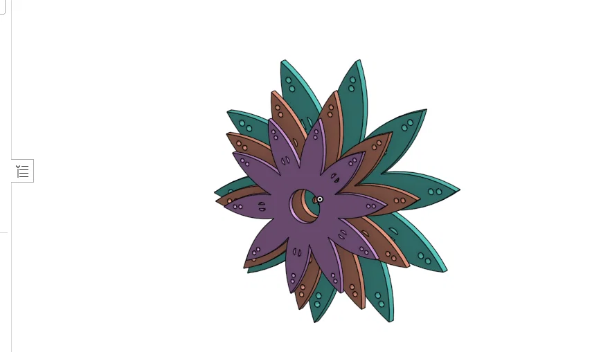 Mẫu chuông gió hình hoa (Flower Wind Chimes) in 3D cực chill - Image 1