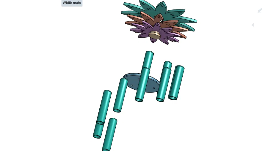 Mẫu chuông gió hình hoa (Flower Wind Chimes) in 3D cực chill - Image 3