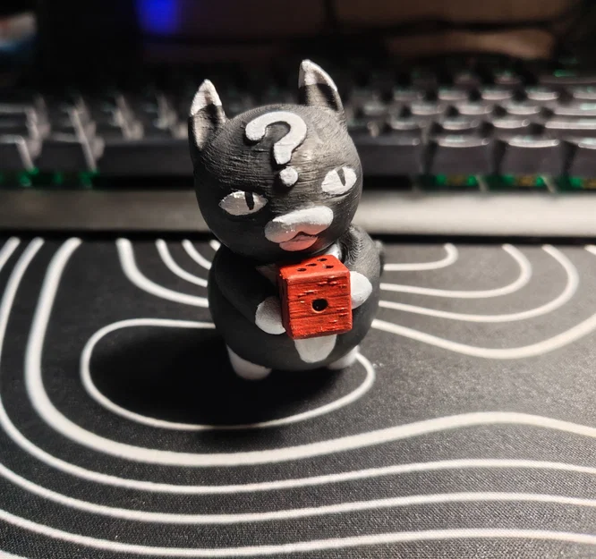 Mô hình 3D nhân vật mèo Gambit từ game Mewgenics ấn tượng - Image 1
