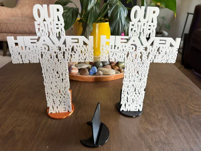 Đế đứng 3D cho mô hình chữ thập OurFather Cross - Image 1
