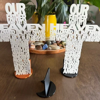Đế đứng 3D cho mô hình chữ thập OurFather Cross