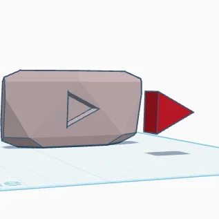 Mô hình 3D Diamond Play Button trang trí bàn làm việc cực chất