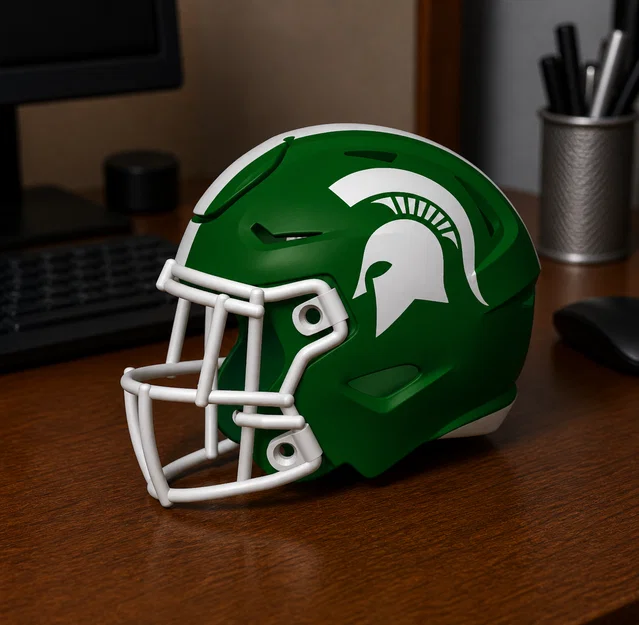 Nón bảo hiểm bóng bầu dục Michigan State Spartans - Image 1