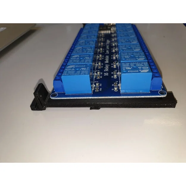 Ngàm gắn module 16 Relay vào thanh Din Rail - Phụ kiện tủ điện 3D - Image 1