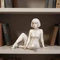 Mô hình 3D cô gái ngồi (Sitting Lady) trang trí nghệ thuật tuyệt đẹp - Thumbnail 1
