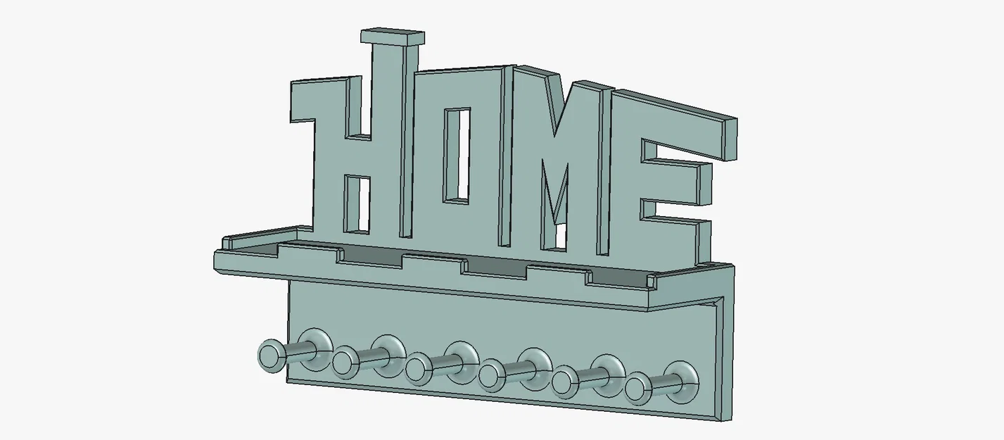 Móc treo chìa khóa chữ “HOME” hiện đại kèm kệ (2 kiểu lắp đặt) - Image 2