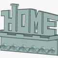Móc treo chìa khóa chữ “HOME” hiện đại kèm kệ (2 kiểu lắp đặt) - Thumbnail 2