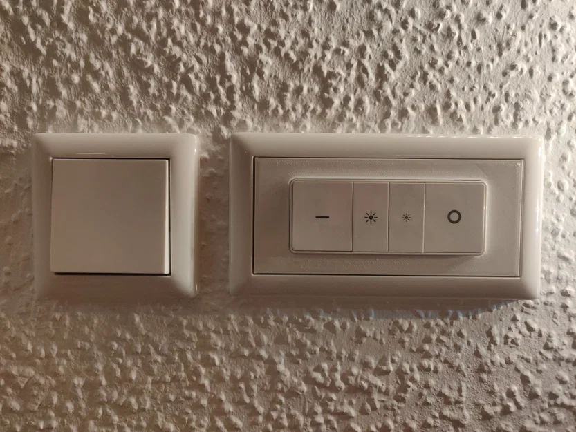 Adapter plate Philips Hue Dimmer Switch cho GIRA System 55 | Dimmschalter Adapterplatte - Image 1