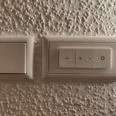 Adapter plate Philips Hue Dimmer Switch cho GIRA System 55 | Dimmschalter Adapterplatte