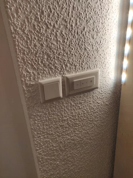 Adapter plate Philips Hue Dimmer Switch cho GIRA System 55 | Dimmschalter Adapterplatte - Image 2