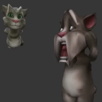 Mô hình 3D Talking Tom: Tái hiện nhân vật kinh điển