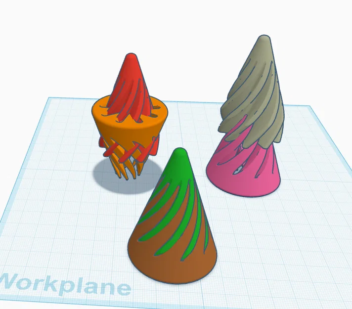 Cone fidget – Fidget hình nón xoắn vặn print in place - Image 1