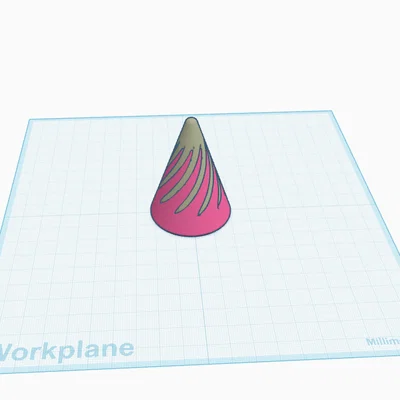 Cone fidget – Fidget hình nón xoắn vặn print in place