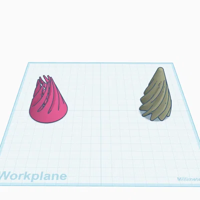 Cone fidget – Fidget hình nón xoắn vặn print in place