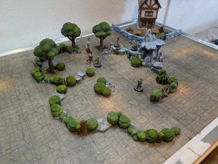 DungeonSticks forest modular tabletop terrain – Bộ terrain rừng lắp ghép - Image 2
