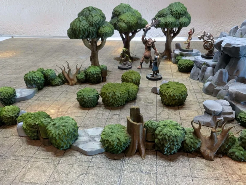 DungeonSticks forest modular tabletop terrain – Bộ terrain rừng lắp ghép - Image 3