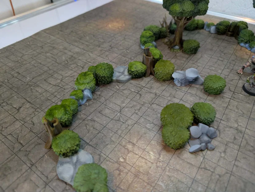 DungeonSticks forest modular tabletop terrain – Bộ terrain rừng lắp ghép - Image 4