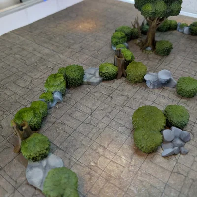 DungeonSticks forest modular tabletop terrain – Bộ terrain rừng lắp ghép