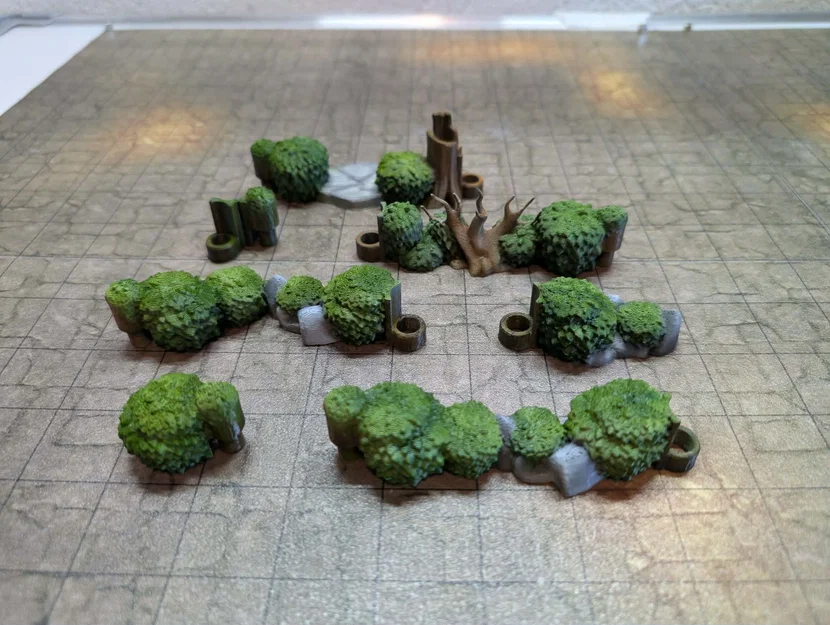 DungeonSticks forest modular tabletop terrain – Bộ terrain rừng lắp ghép - Image 5