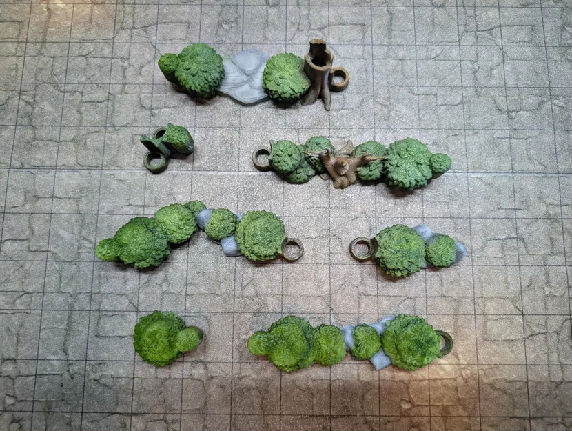 DungeonSticks forest modular tabletop terrain – Bộ terrain rừng lắp ghép - Image 6