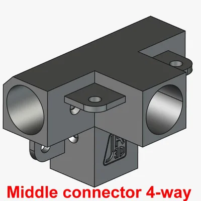 Chi tiết nối cho thanh gỗ tròn 19mm (Connecting elements) – Verbindungselemente