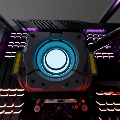 Nắp bơm custom BT Titanfall 2 cho Cooler Master Elite Liquid