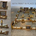 DungeonSticks Tavern Modular Tabletop Terrain – Bộ terrain tavern/nhà phố lắp ghép - Thumbnail 1