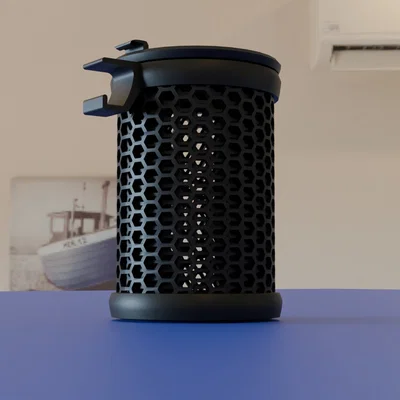Thùng rác mini treo bàn in 3D thông minh và tiện lợi