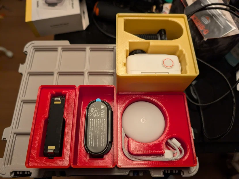 Khay Gridfinity cho Insta360 Go3s và phụ kiện - Image 1