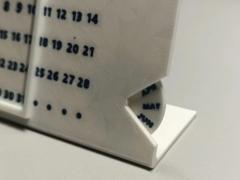 Lịch Để Bàn Vĩnh Cửu Dạng Trượt (Sliding Perpetual Desk Calendar) - Image 3