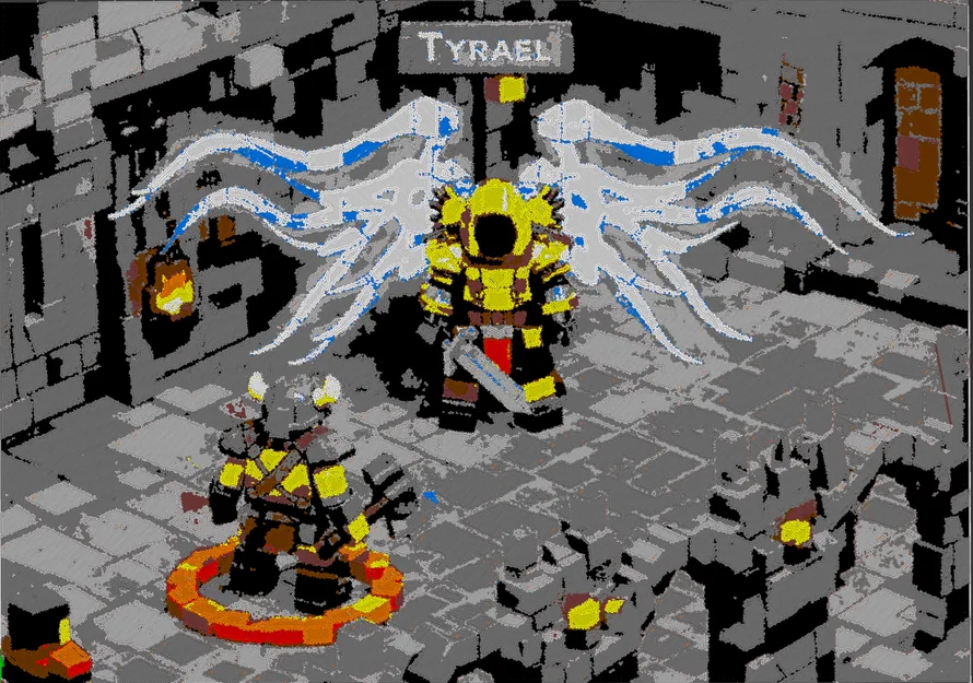 Tyrael Pandemonium Fortress - Hueforge phong cách Lego - Image 2