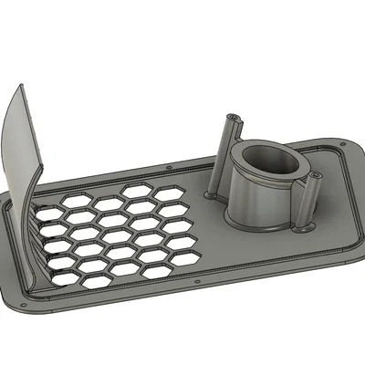 Nắp đậy phía sau Qidi Plus 4 cho quạt 6025 (Cooling Fan Cover)