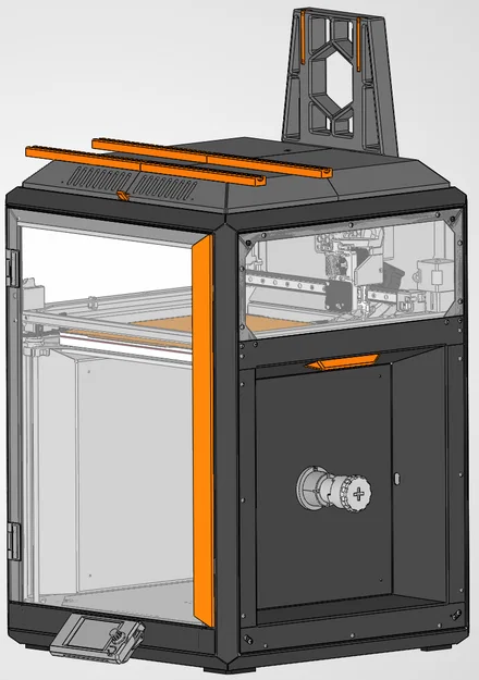 Core One L Top Cover - MMU3 (Nắp trên Top Hat) - Image 1