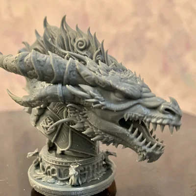 DRAGON BUST – Tượng bán thân đầu rồng siêu chi tiết