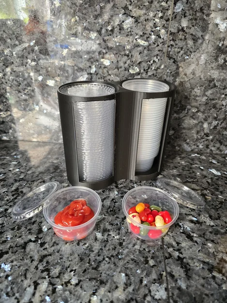 Giá đỡ ly nước chấm – Đế đôi (lỗ 2.75") - Image 1
