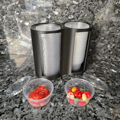 Giá đỡ ly nước chấm – Đế đôi (lỗ 2.75")