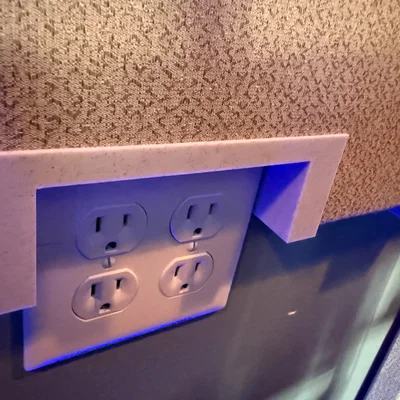 Khung viền ổ cắm 2 gang cho panel OC703 dày 1 inch (partial)