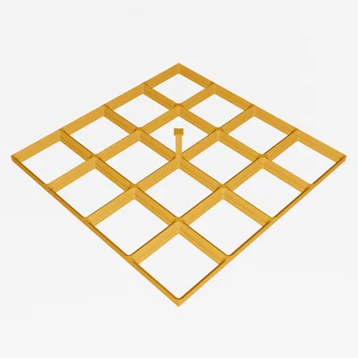 Đế Gridfinity xếp chồng kèm tay cầm (4x4) [CẬP NHẬT]