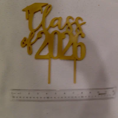 Cake topper cho học sinh/sinh viên tốt nghiệp 2026 (THPT hoặc Đại học)
