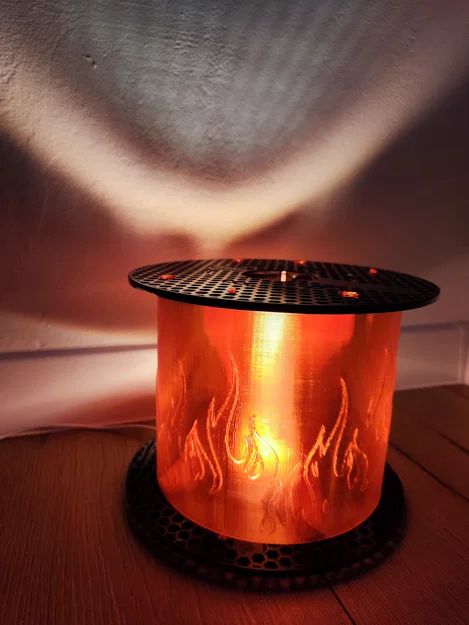 Đèn LED từ spool Prusament mới (New Prusament spool LED Lamp) - Image 3