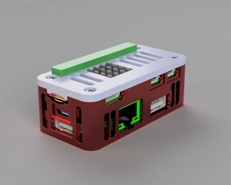Vỏ Raspberry Pi Zero 2W cho Waveshare Ethernet/USB Hub HAT (20416) – Thoáng khí - Image 1