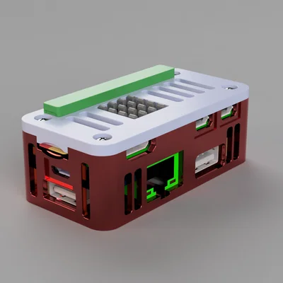 Vỏ Raspberry Pi Zero 2W cho Waveshare Ethernet/USB Hub HAT (20416) – Thoáng khí